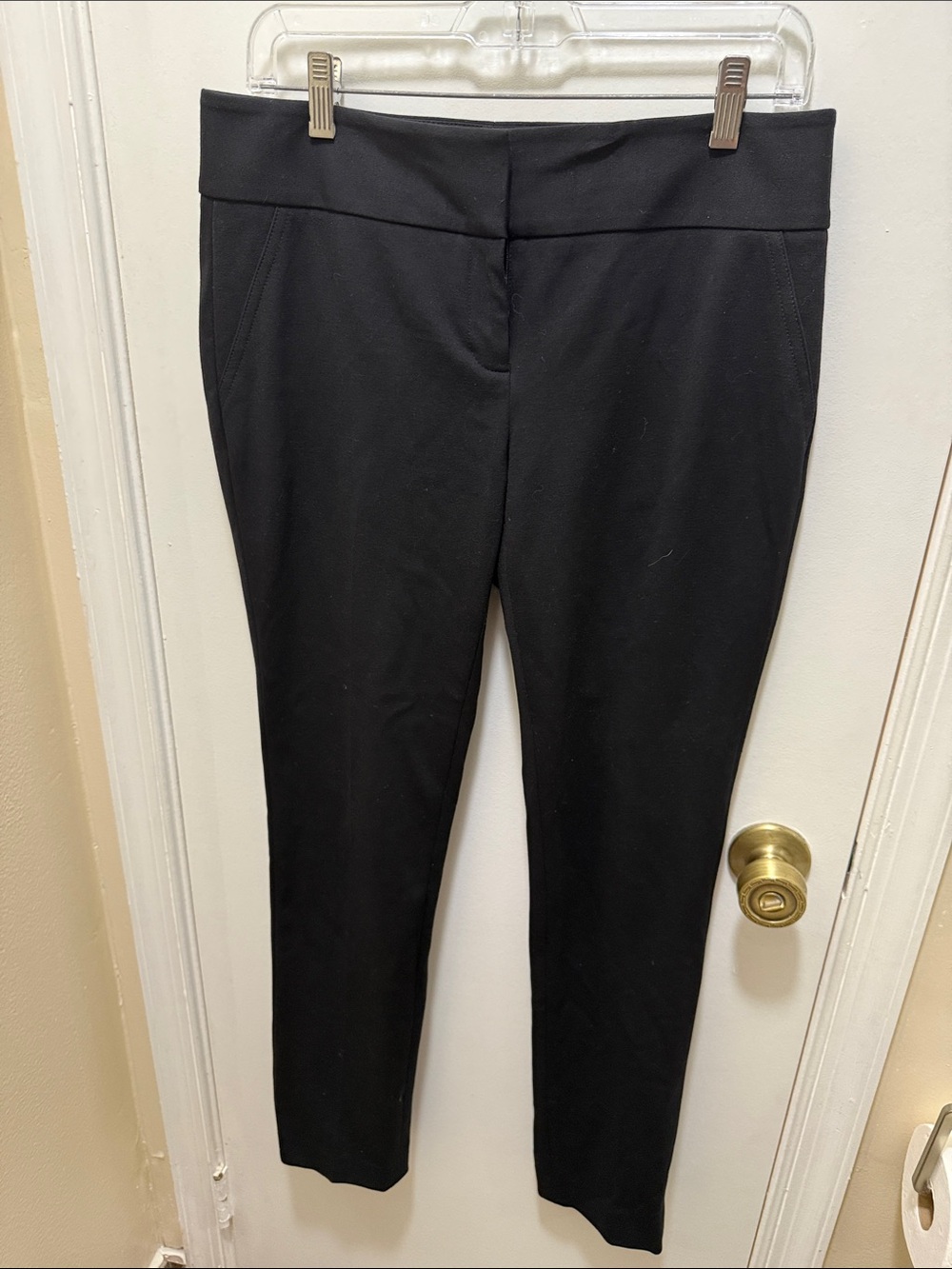 Vince Camuto Black Skinny Ponte Ankle Pants